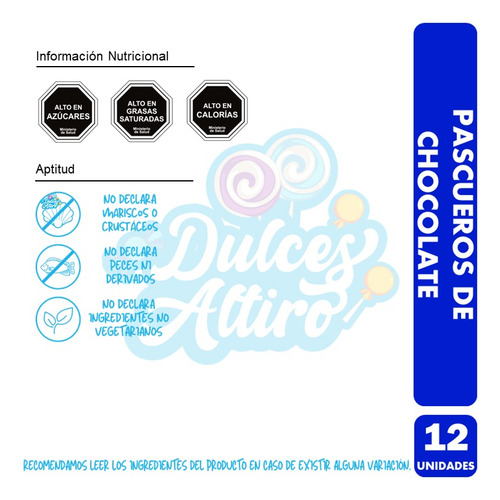 Pascueros De Chocolate Costa- Especial Navidad (12 Unidades)