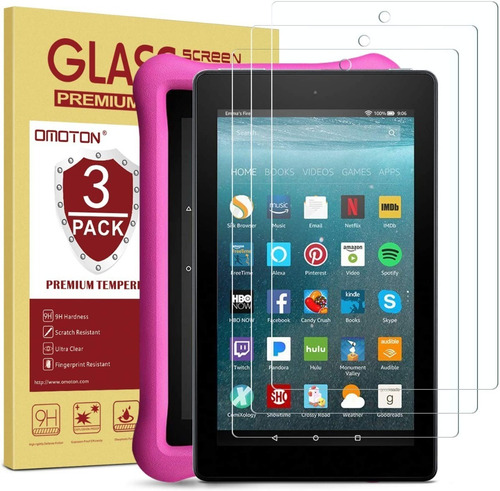 Protector De Pantalla Tablet Amazon Fire 7 Vidrio Templado