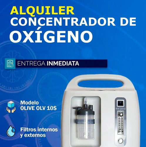 Concentrador De Oxigeno 10 Litros En Alquiler