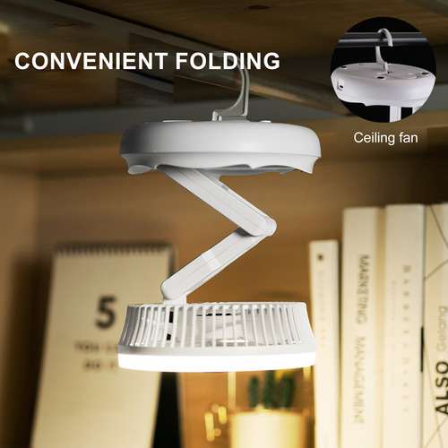 Ventilador Eléctrico Portátil: Multifunción, Carga 4, Tipo C