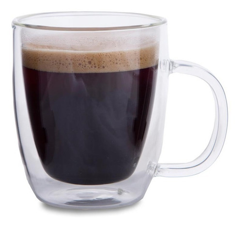 Vaso 120 Ml Pack X2 Unidades Cafe Te Doble Vidrio Termico