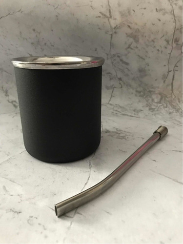 Imagen 3 de 5 de Mate De Acero + Bombilla Colores Lisos