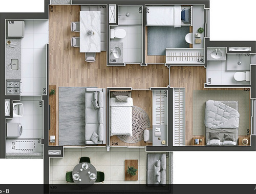 Imagem 25 de 27 de Apartamento Residencial Para Venda, Vila Firmiano Pinto, São Paulo - Ap10032. - Ap10032-inc