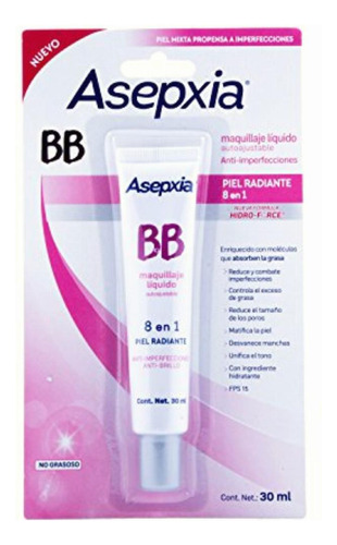 Asepxia Bb Maquillaje Líquido Autoajustable 30 G