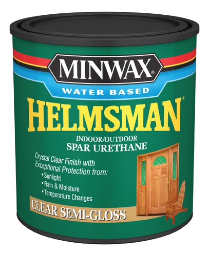 Water Based Helmsman Spar Urethane, Quart, Semigloss