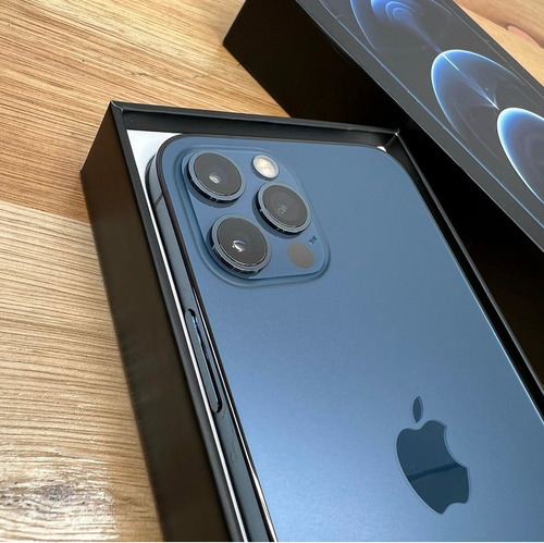 Imagen 4 de 10 de iPhone 12 Pro 256gb Pacific Blue Cable Funda Glass Cuota