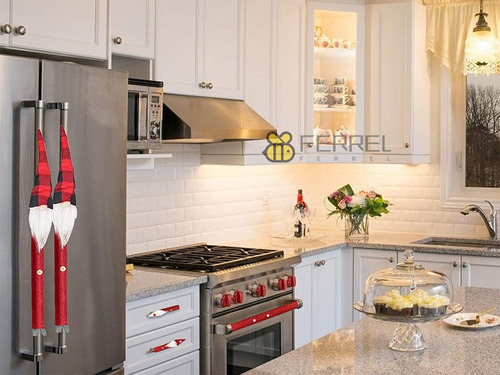 Aplicável A 8 Piezas Navidad Refrigerador Cubiertas De
