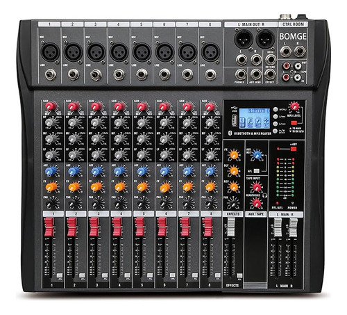 Bomge Ctx 8/12/16 Canales Mezclador De Audio Consola De Mezc