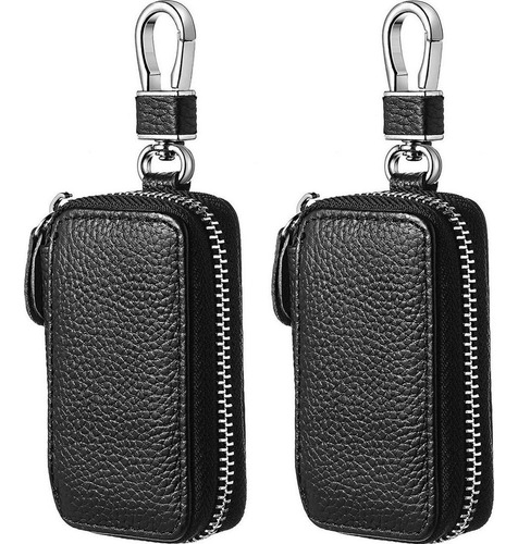 Funda Protectora De Cuero Para Llave De Coche, 2 Piezas