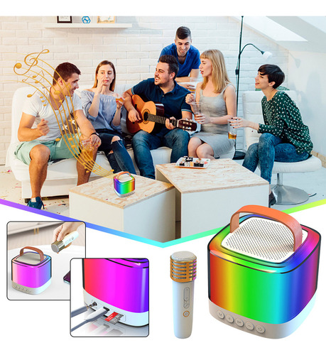 Micrófono Micrófono Audio Bluetooth Altavoz Pequeño Inalámbr