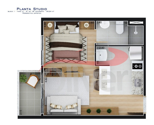Imagem 12 de 12 de Residencial Parque Das Flores, Apartamento Studio, Capão Raso, Curitiba, Parana - Ap00258 - 32957998