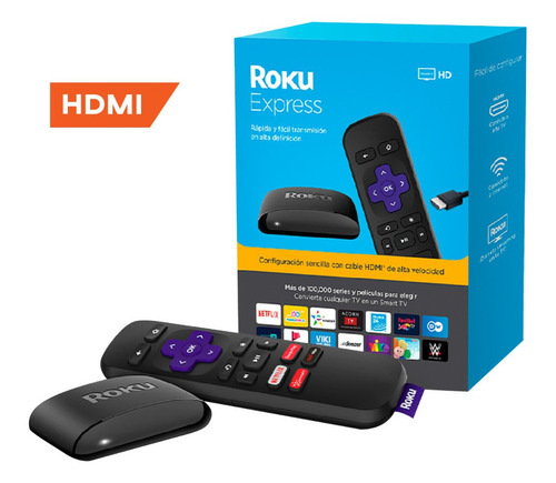 Roku Express Streaming Netflix Youtube Amazon Disney Y Más