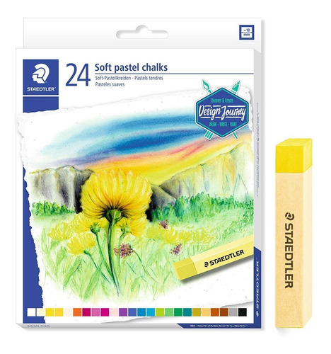 Tiza Soft Pastel Suave X 24 Colores Chalk Karat Staedtler