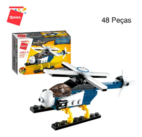 Kit De Blocos De Montar Combat Zones Policial Qman 381 Peças