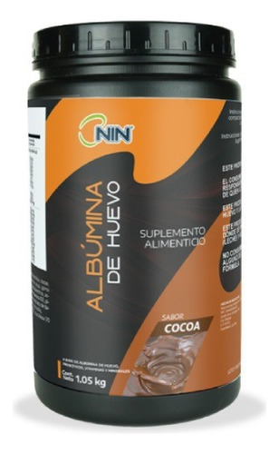 Albumina De Huevo Cocoa Polvo 1050g Nin Suplemento Alimentic