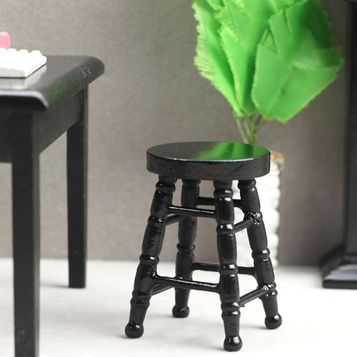 Nova 4 Silla De Ensueño For Casa De Muñecas, Taburete Marrón