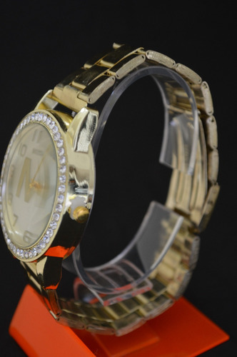 Reloj De Metal Mk Dorado Y Plata