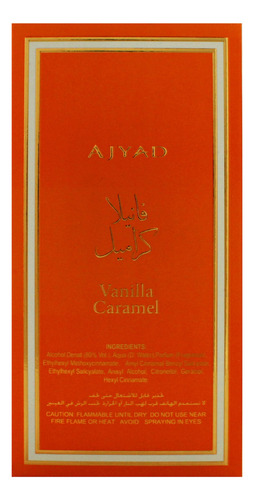 Perfume Ajyad Vanilla Caramel Eau De Parfum 100ml Para Mulhe
