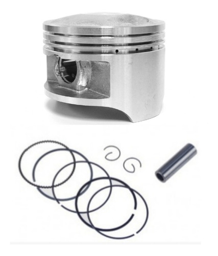 Piston Completo Moto Euromot Gxt 200 Sobre Med +1 (67 Mm)