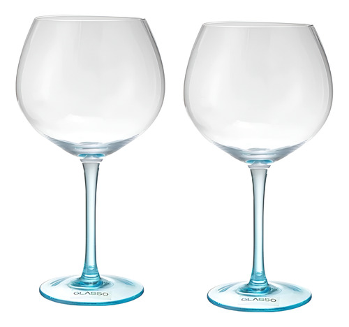 Set 2 Copas Aperitivo Cristal Azul 640ml
