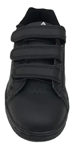 Zapatilla Le Coq Sportif Sculi Colegial Negras Con Abrojo