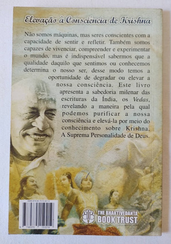 Elevação À Consciência De Krishna - A. C. Bhaktivedanta Swami Prabhupada (Usado)