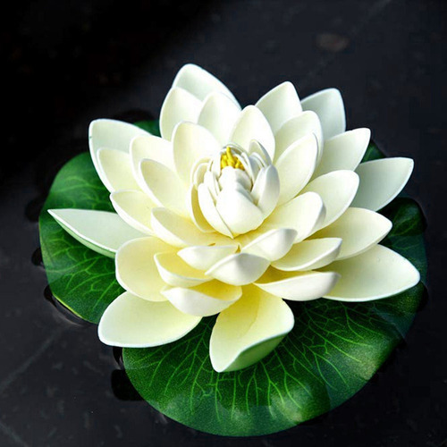 Ff 12 Peças Flores Lótus Espuma Flutuantes Artificiais