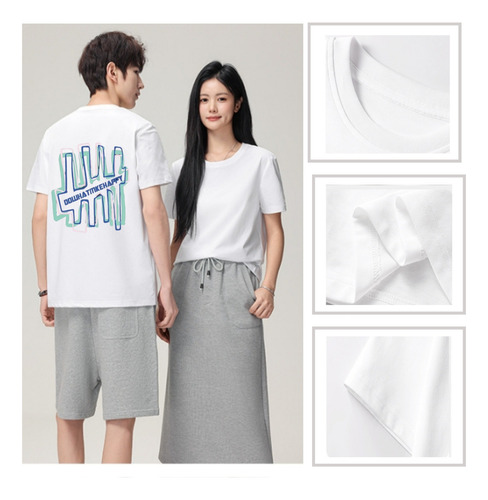 Playera Estampada De Moda De Manga Corta Para Hombre Cool