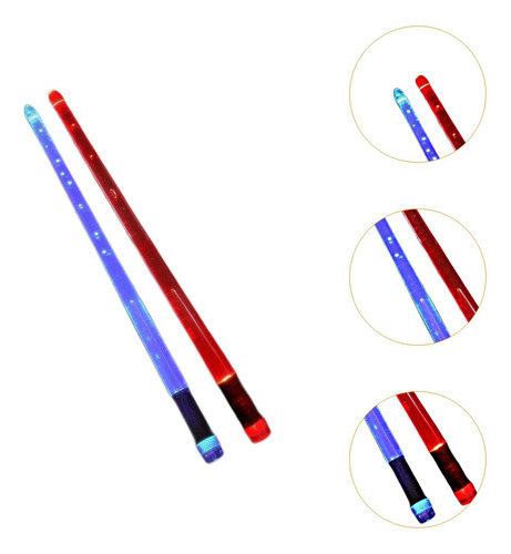 2 Baquetas Luminosas, Accesorios De Percusión, Baquetas