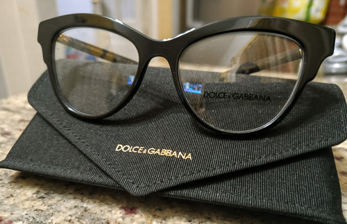 Anteojos Dolce & Gabbana Dg 3313.made In Italy . Negro (Usado)