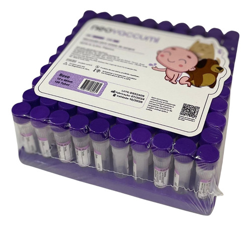 Microtubo Edta 0,5ml | Tampa De Rosca | 100un