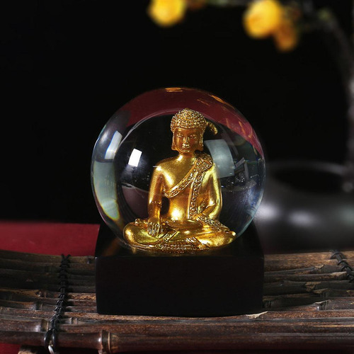 2x Estatua De Buda Figuritas Brillantes Escultura Yoga