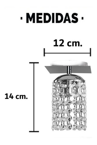 Imagen 2 de 10 de Aplique Plafon Lyon 1 Luz Acero Inoxidable C/ Cairel Vidrio