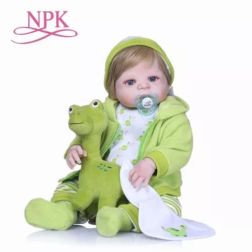 NPKCollection Bebe Reborn Gemeos Lifelike Silicone Reborn Baby Doll 22inch  Boneca Reborn Dolls for Girls Juguetes