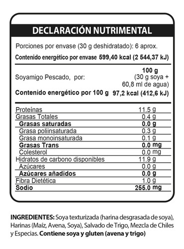 Pescado De Soya | 3 Pack | 185 Gr Por Paquete | Soyamigo