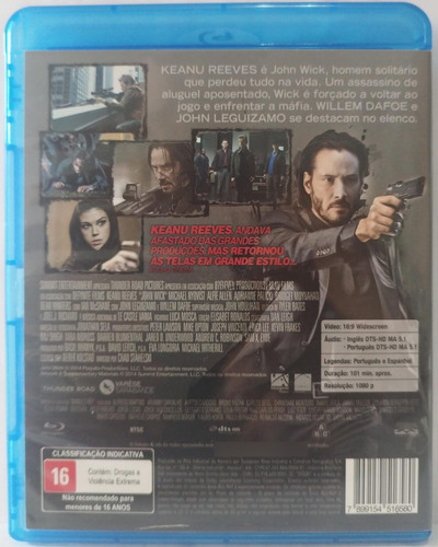 Blu-ray John Wick - De Volta Ao Jogo Usado 100% Funcionando