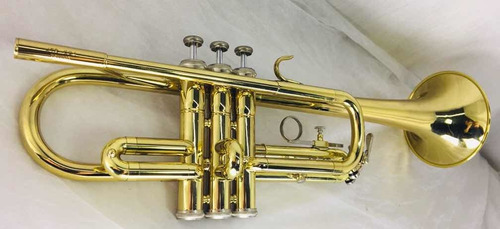 Trompete Júpiter Jtr604 Dourado Novo Original Com Case
