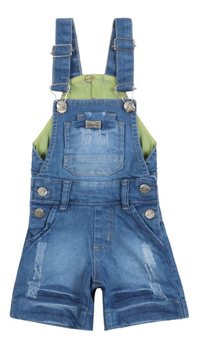 Jardineira Infantil Jeans Masculino Menino Estonada Kids | Parcelamento sem juros Jardineira Infantil Jeans Masculino Menino Estonada Kids | Parcelamento sem juros