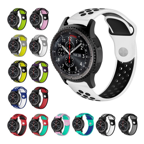 2 Correas Deportivas Transpirable Para Samsung Gear S3 +mica