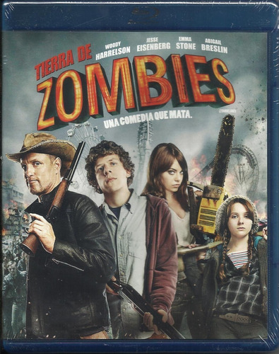 Tierra De Zombies  Zombieland  Emma Stone Pelicula Blu-ray