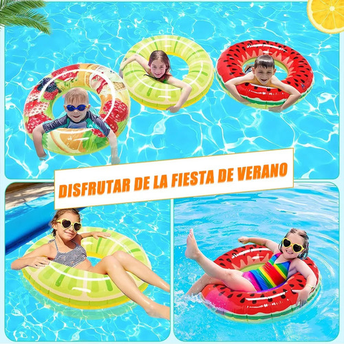 . 3pzs Salvavidas Inflables Para Alberca Para Playa Niños