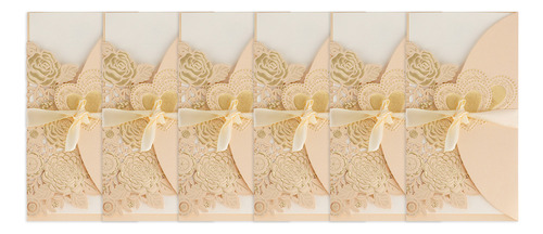 ~ Sobre Para Tarjetas De Invitación De Boda, 6 Juegos,