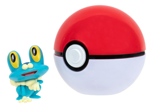 Froakie 4cm + Pokebola 6cm Pokemon Jazwares