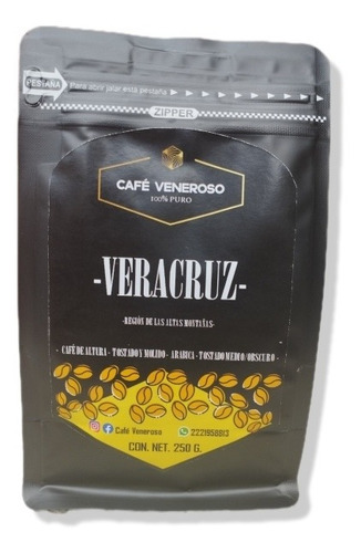Café De Veracruz En Polvo De 250 Gramos