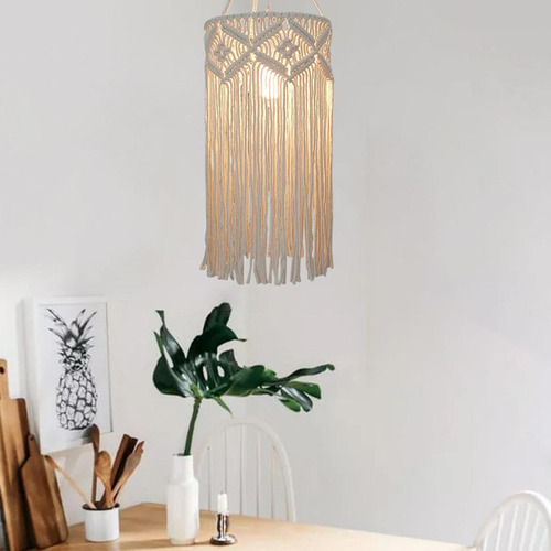 Macrame Lamp Shade Pendant Light Shade Solo Para Estilo B