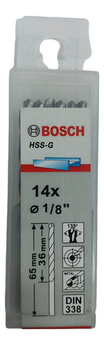 Mecha Brocas Bosch De Hierro 1/8 