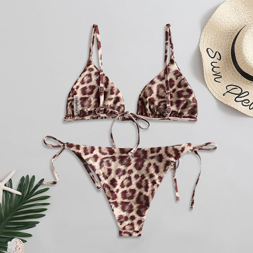Biquíni Snake Strap Sexy Bikini Split Maiô