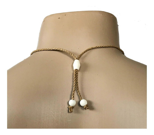 Collar Con Colgante De Cola De Ballena Con Anzuelo De Hueso