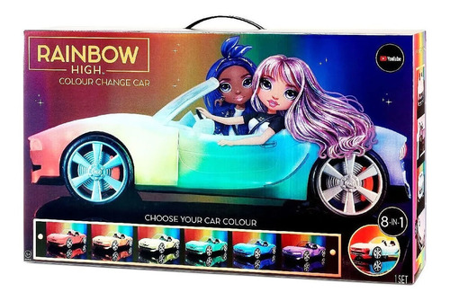 Vehículo Rainbow High Color Cambia De Color Con Luz Deluxe