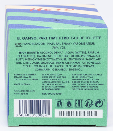 Perfume El Ganso Part Time Hero Edt 125ml Para Hombre